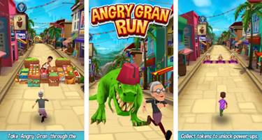 Game android ukuran kecil apk Angry Gran Run